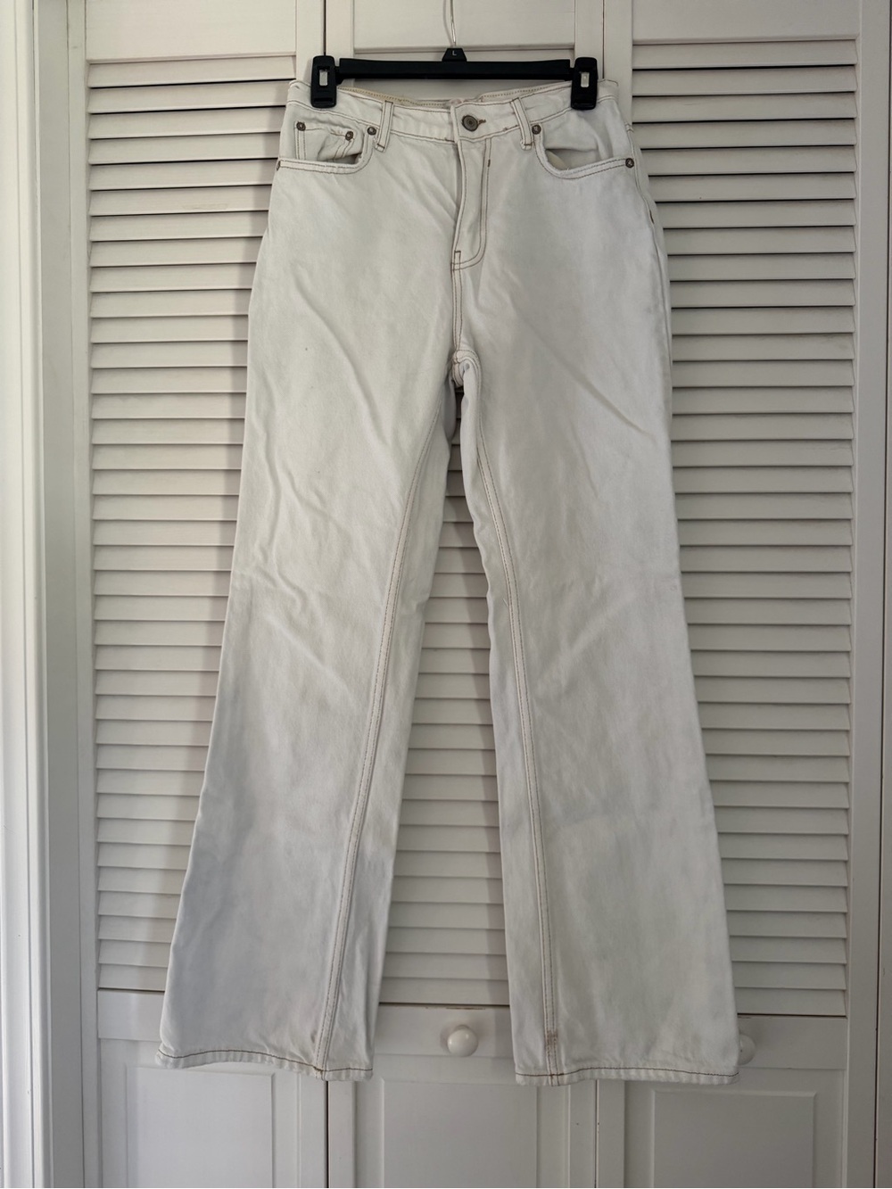 White High-Rise Free People Jeans